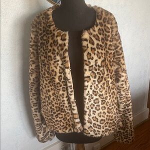 Leopard Furry# Jacket#